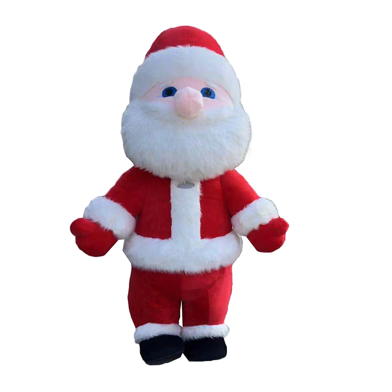 Mascot เครื่องแต่งกาย Snowman เด็ก Santa Claus Street กิจกรรมตลกปาร์ตี้คอสเพลย์ตุ๊กตา Plush ชุดตุ๊กตาสําหรับฮาโลวีนไม่มีแบตเตอรี่