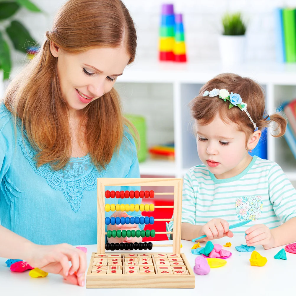 Counting Rack Educational Toy Arithmetic Abacus Childrens Toys Math Leaning Mental Abacuses Learning Supply Wooden Tool