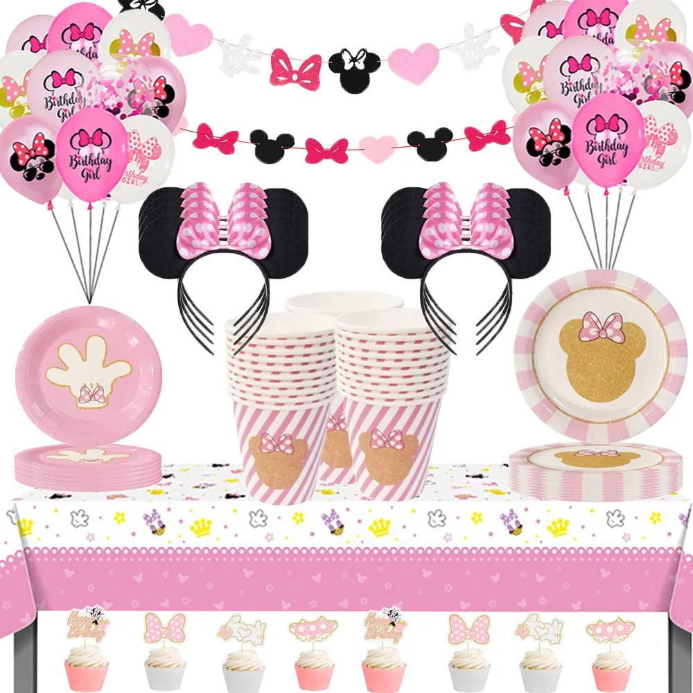 

New Minnie Mouse birthday party supplies and decoration Minnie Mouse party supplies provide balloons for 10 guests to cover the