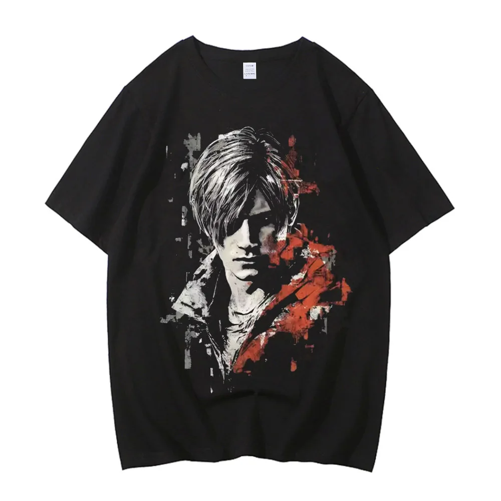 Leon Kennedy cotton t shirt men Gothic Colorful Pop Culture Y2k korean clothes Retro aesthetic graphic Retro Vintage Comfortable