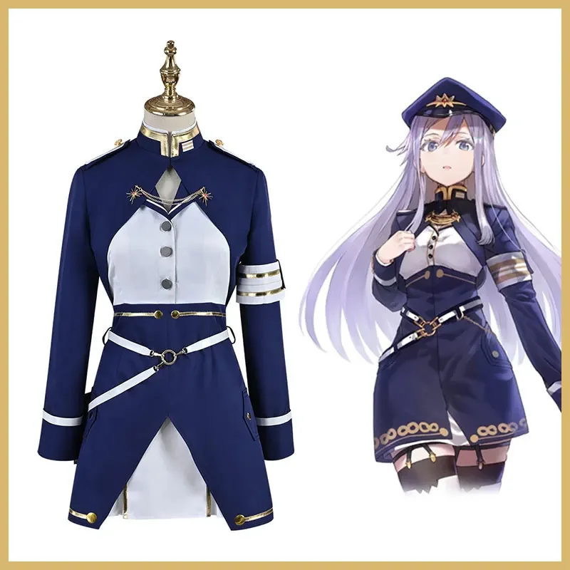 

2025 new Halloween Party Role Play Outfit For Women Anime 86 Eighty Six Vladilena Milize Military Uniform Cosplay Costume