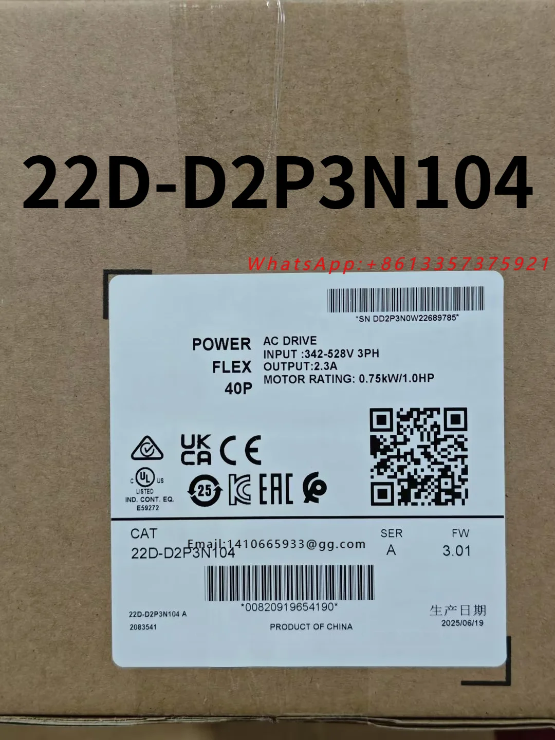 Brand New  converter 22A-D4P0N104 150-C19NBR 22D-D2P3N104 25B-D4P0N104 22D-D1P4N104 150-C9NBD 150-C25NBD Fast Delivey