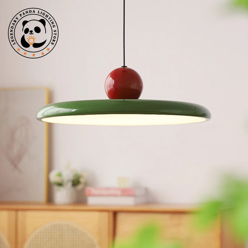 

Nordic LED Pendant Light Cream Wind Flying Saucer Lamps for Living Room Bedroom Bedsides Restaurant Hotel Decoration Chandeliers