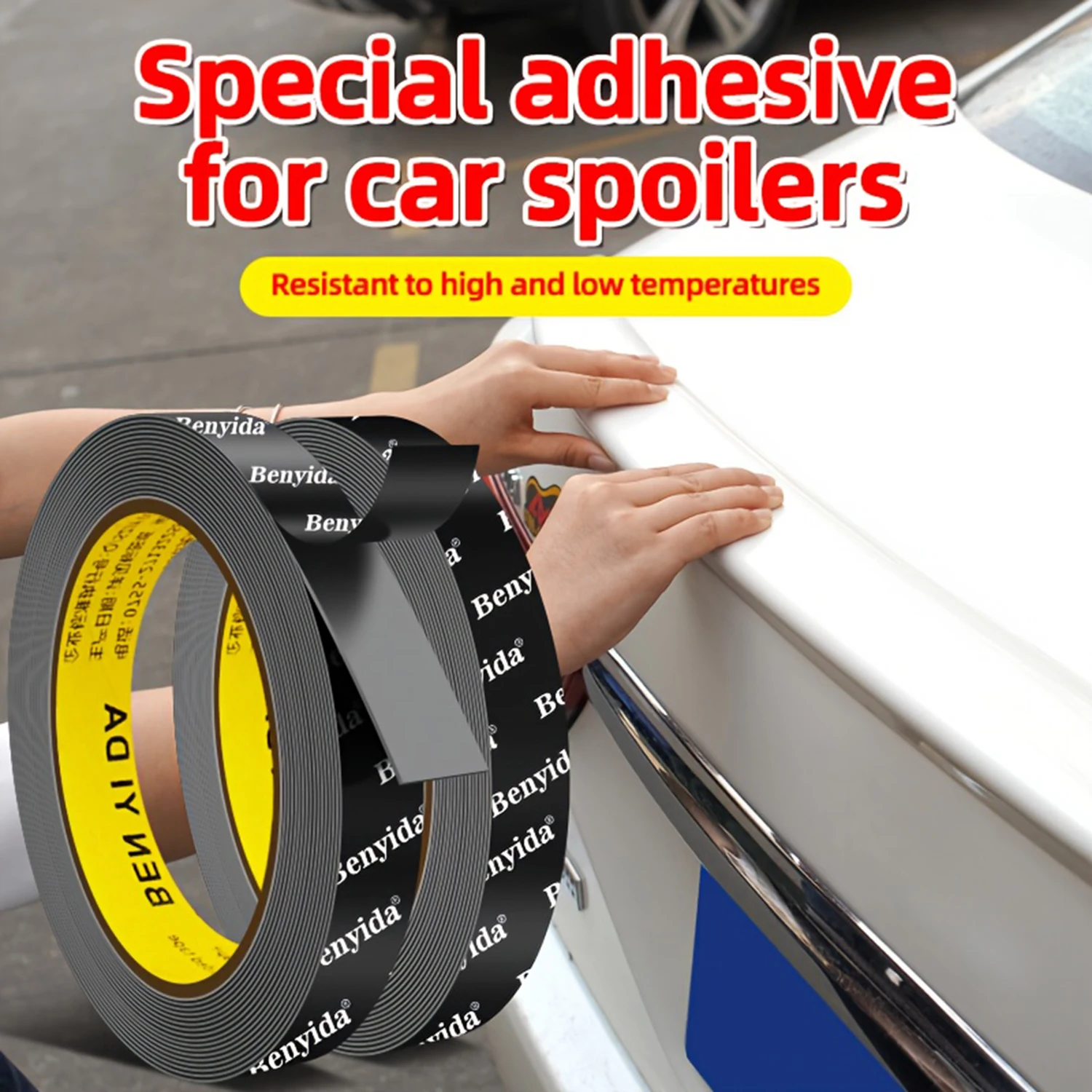 3m/Roll 10-50mm Width Double Sided Adhesive Tape for Automobile High Viscosity Car Fixed Adhesive High Temperature Resistant