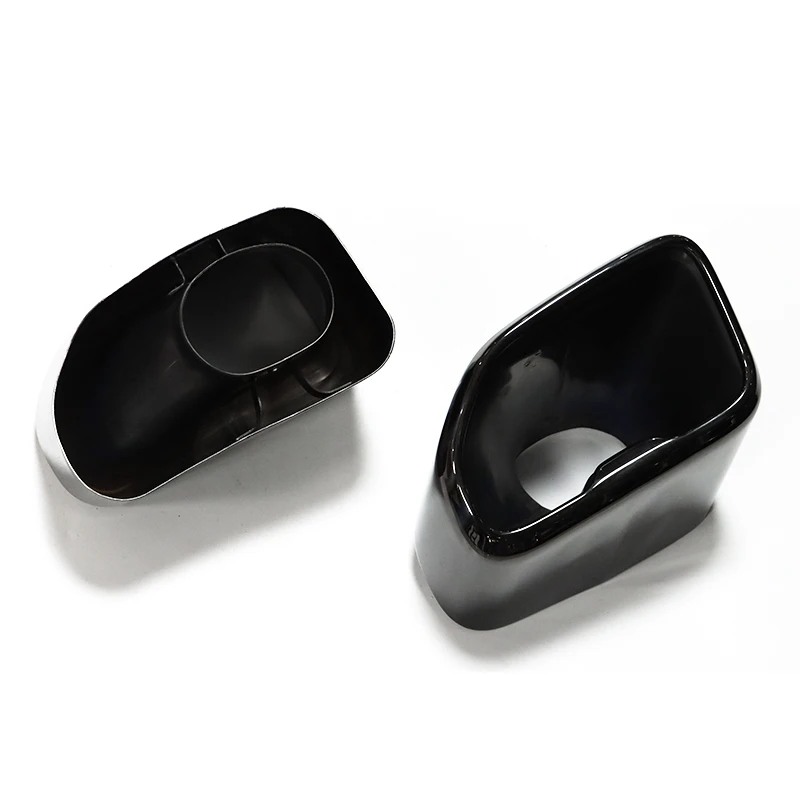 M40i Style Square Exhaust Stainless Steel Tailpipe Tips For 2018-2021 BMW X3 G01 X4 G02 20i 30i Upgrade (1 Pair) view 3