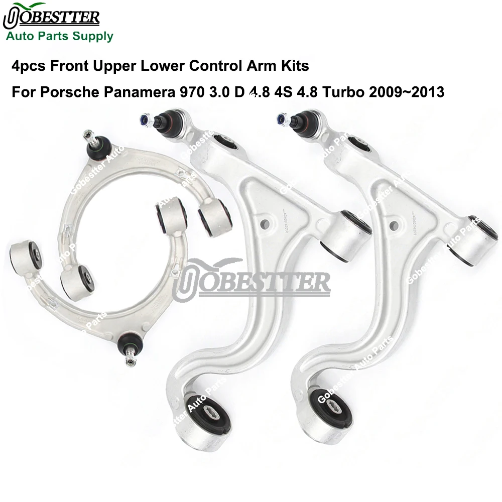 4pcs Front Suspension Control Arm Kits For Porsche Panamera 970 3.0 D 4.8 4S 4.8 Turbo 09~13 97034105303 97034105403 97034105110