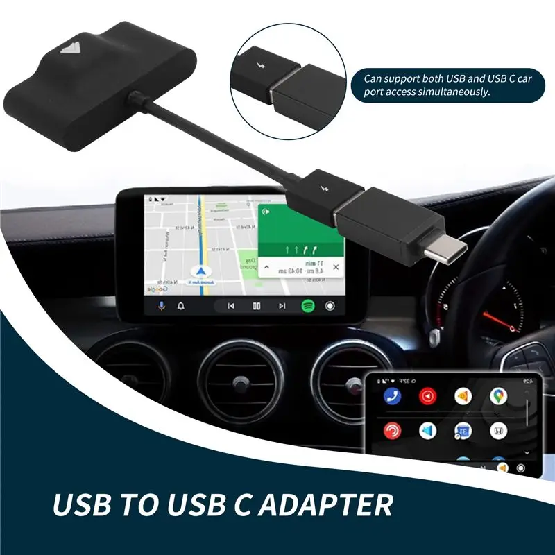 Auto Wireless Adapter For Wired Android Auto Car Plug & Play Easy Setup AA Wireless Android Auto Dongle