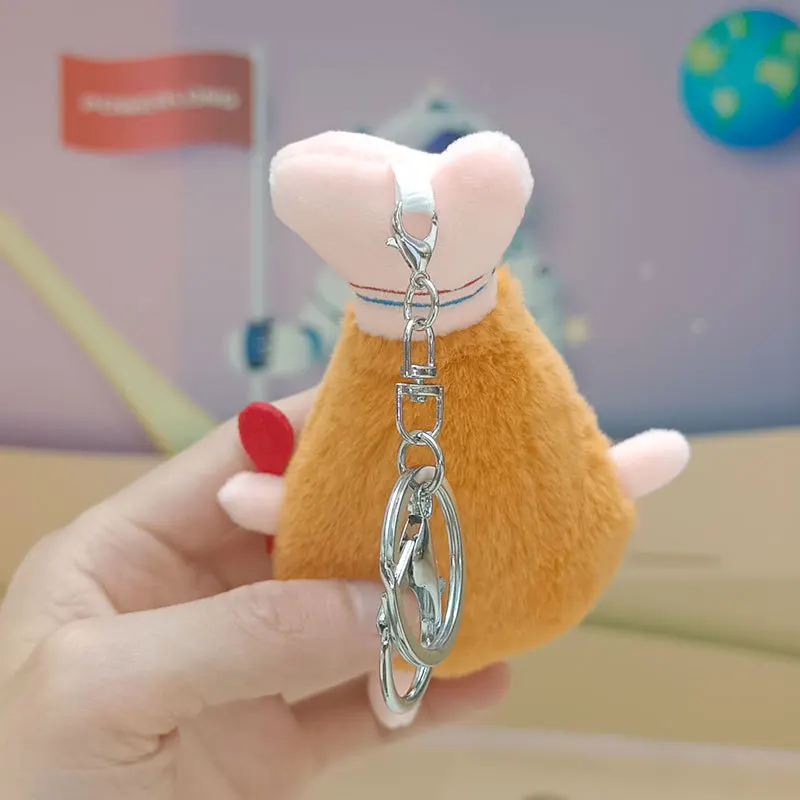 子供のためのぬいぐるみキーホルダー,食品,パン,ハンバーガー,ホット