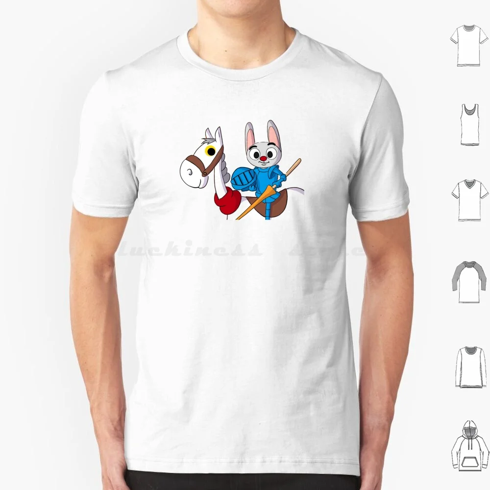 Rabbit Colour T Shirt Cotton Men Women DIY Print Rabbit Rabbit Animated Animation Movie Cartoon Film Cinema Televivion Series