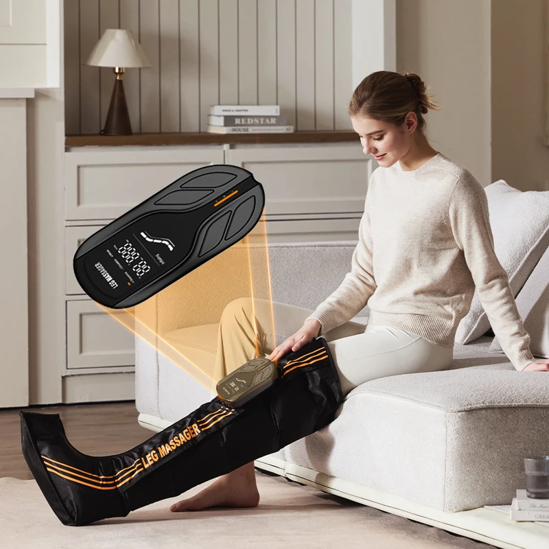 Air Wave Massager Air Compression Recovery Boots Leg Massager Therapy System for Circulation