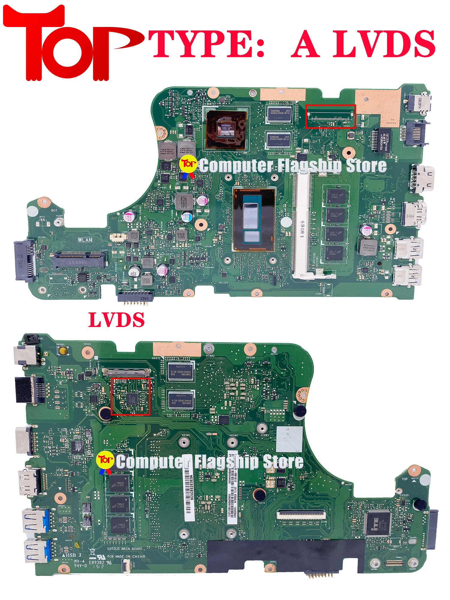 KEFU X555LD Laptop Motherboard For ASUS X555LDB X555LN X555LB X555LF X555LJ X555LI X555LPB I3 I5 I7 GT940 Mainboard 100% Working