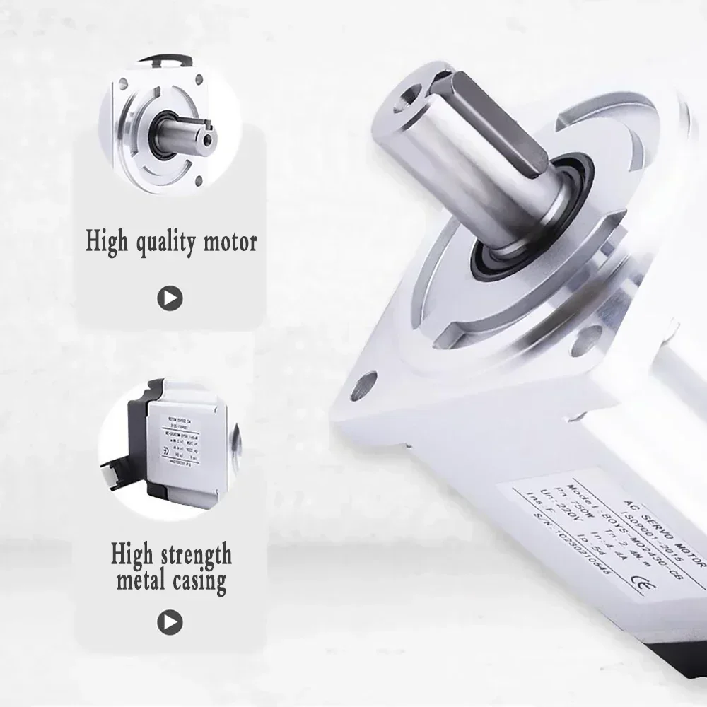 Servo 220V AC 17/21/23Bit Single Multi Encoder Assoluto 200W-1KW 0.64Nm-3.18Nm 60/80 Flangia Con RS485/EtherCAT/CANopen 3000RPM