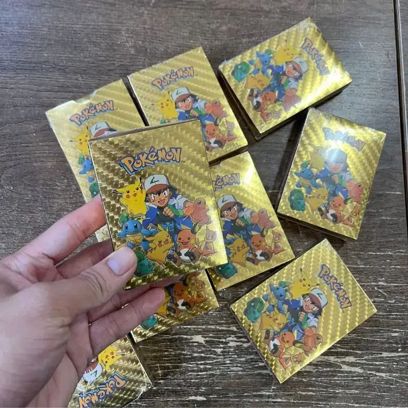 

Горячая распродажа: 55 карт Pokemon Vmax GX с золотым фольгированием, интерактивная игра для вечеринок, английская и испанская версии, забавная игра для сражений, коллекционные карты.