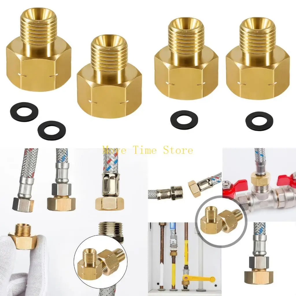 

92ME 2 шт. латунный газовый адаптер-переходник с внутренней резьбы 3/8 дюйма на переходник с наружной резьбой 1/4 дюйма