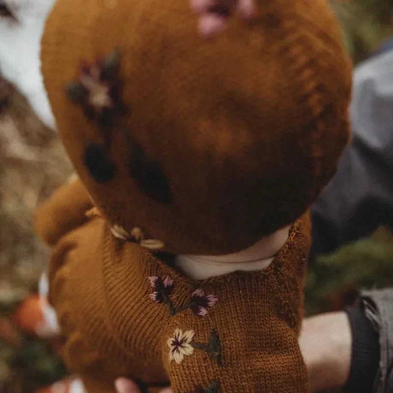 Op voorraad! Blackberry wollen gebreide muts met haarband voor meisjes, winddichte en warme kindermutsen en petten voor herfst en winter