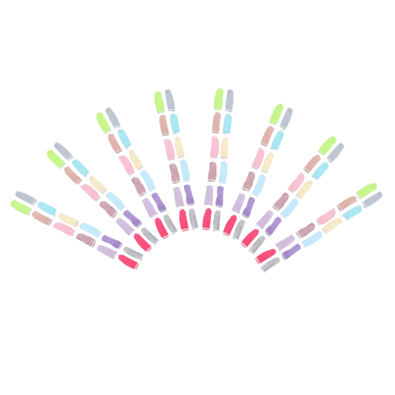 100 قطعة من أغطية الأصابع القطنية المقاومة للتنفس وممتصة للعرق، واقيات مريحة للعمل في العمل، تصميم بسيط #6