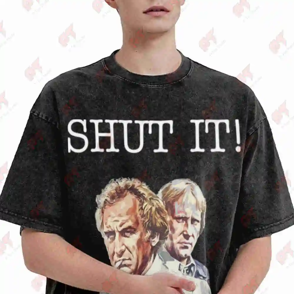 We'Re The Sweeney Shut It Vintage Washed Tee Pure Cotton T-Shirt