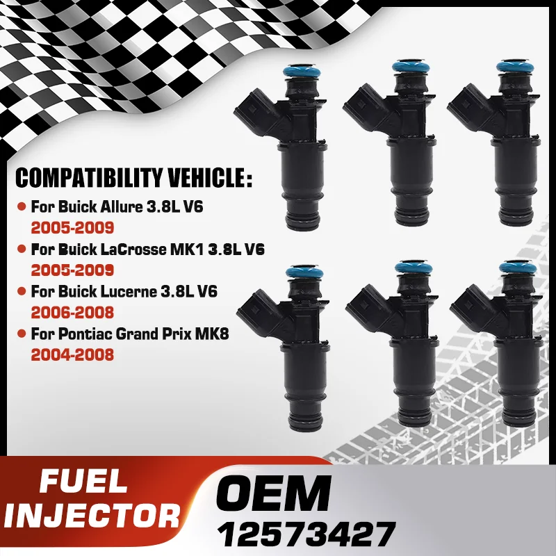 

Fuel Injectors Nozzle For Buick Allure Buick LaCrosse MK1 Buick Lucerne Pontiac Grand Prix MK8 12573427 12576414 Car Accessories