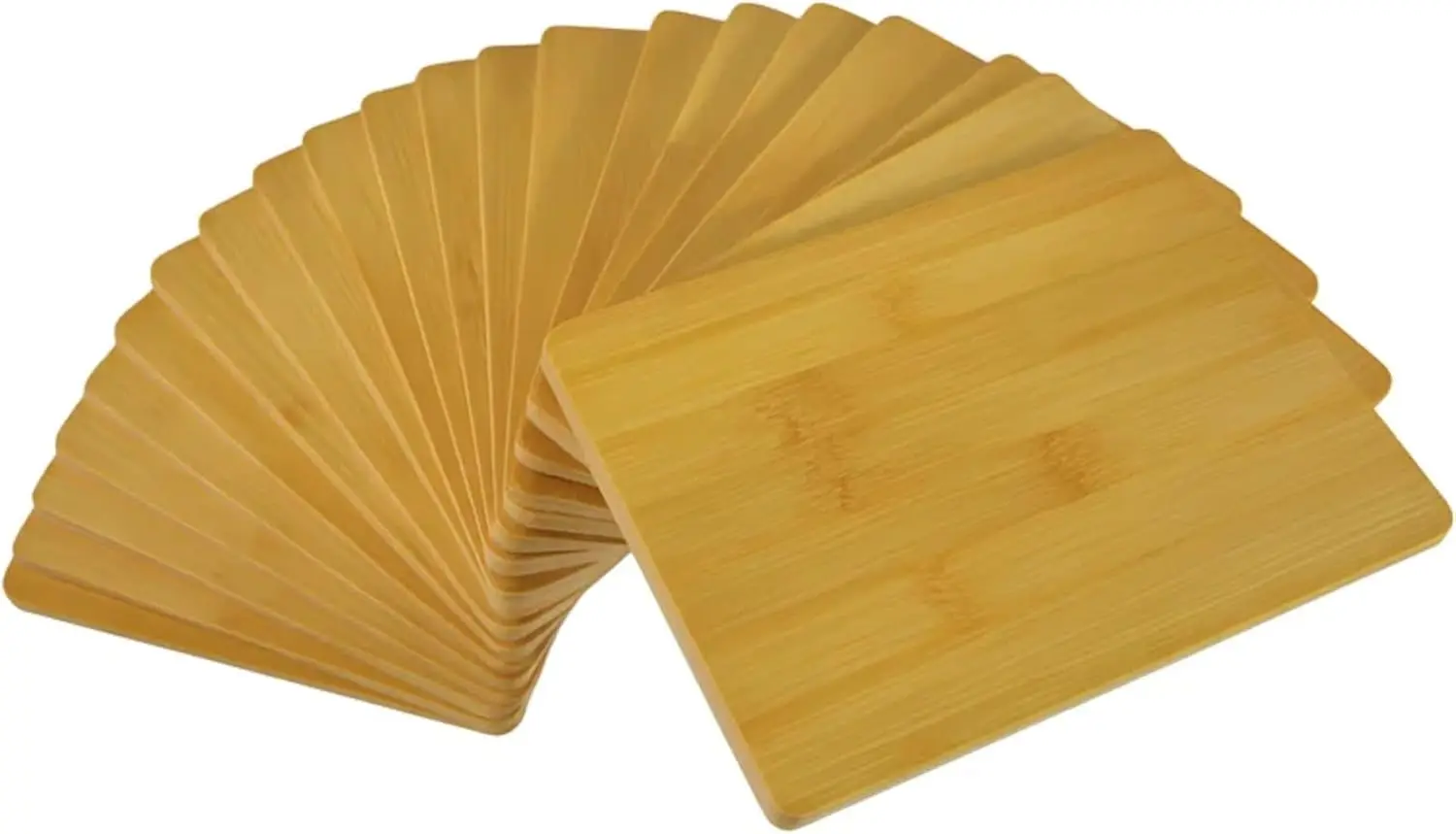 

Set of 24, 8"X6" Bulk Wholesale Plain Blank Bamboo Cutting Boards, Mini Wood Charcuterie Platter, Serving Tray, Hot Mat