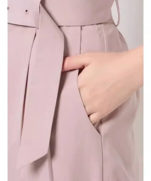 

Women's Clothing Japanese Sle One-Piece Suit Faionable Woven Fabric Casual Pants Workwear Trousers Elastic Fiber