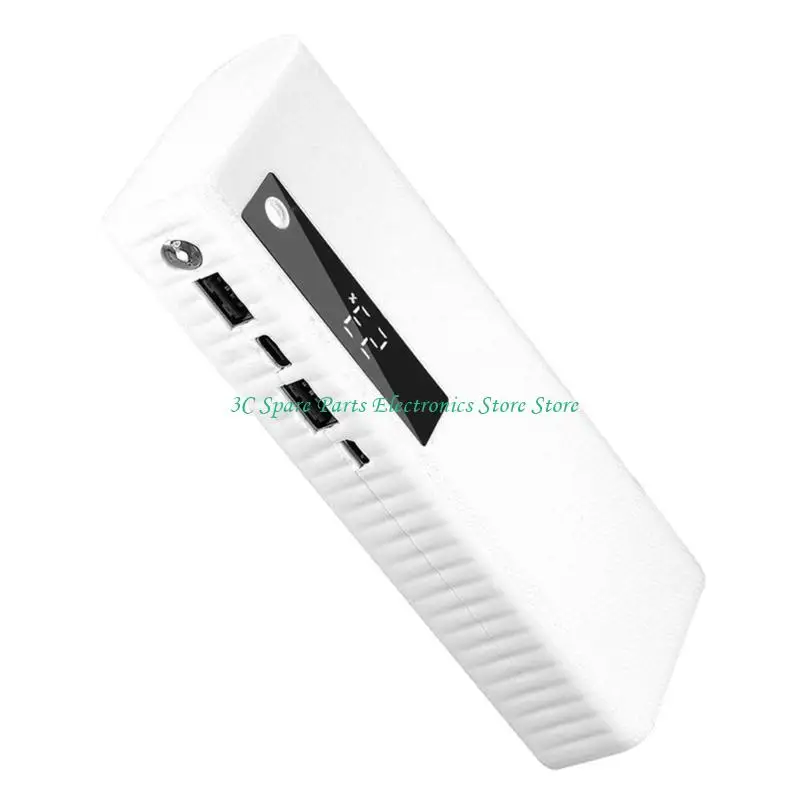 SZ DIY Powerbank Holder Case For 5PCS 20650 Batteries Plastic Housing With Double USB Outputs And LED Light Function
