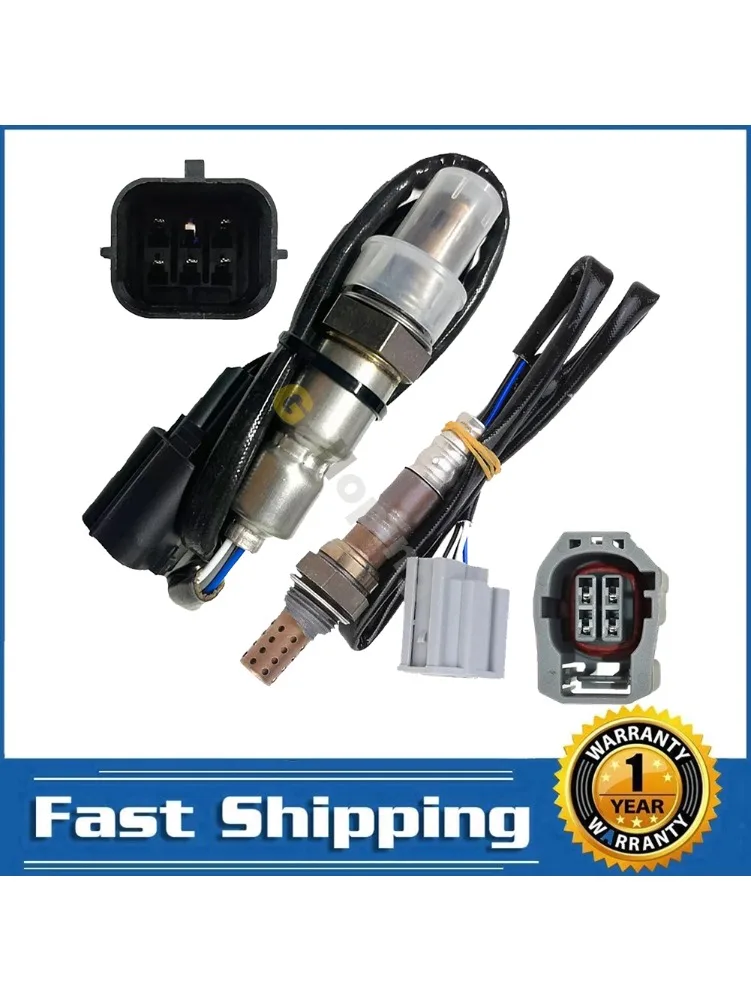 2szt O2 Oxygen Sensor 1 2 dla 2006 2007 2008 2009 2009 Mazda 3 2.0L 2.3L Exc. Kalifornii i Kanady Upstream Downstream Przód Tył — zdjęcie 2