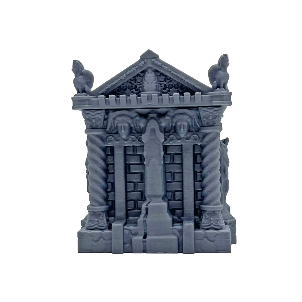 Tomb gothique non peint, Terrain RPG supérieur amovible pour décor de paysage D&D/Warhammer, tomes de cimetière 3D