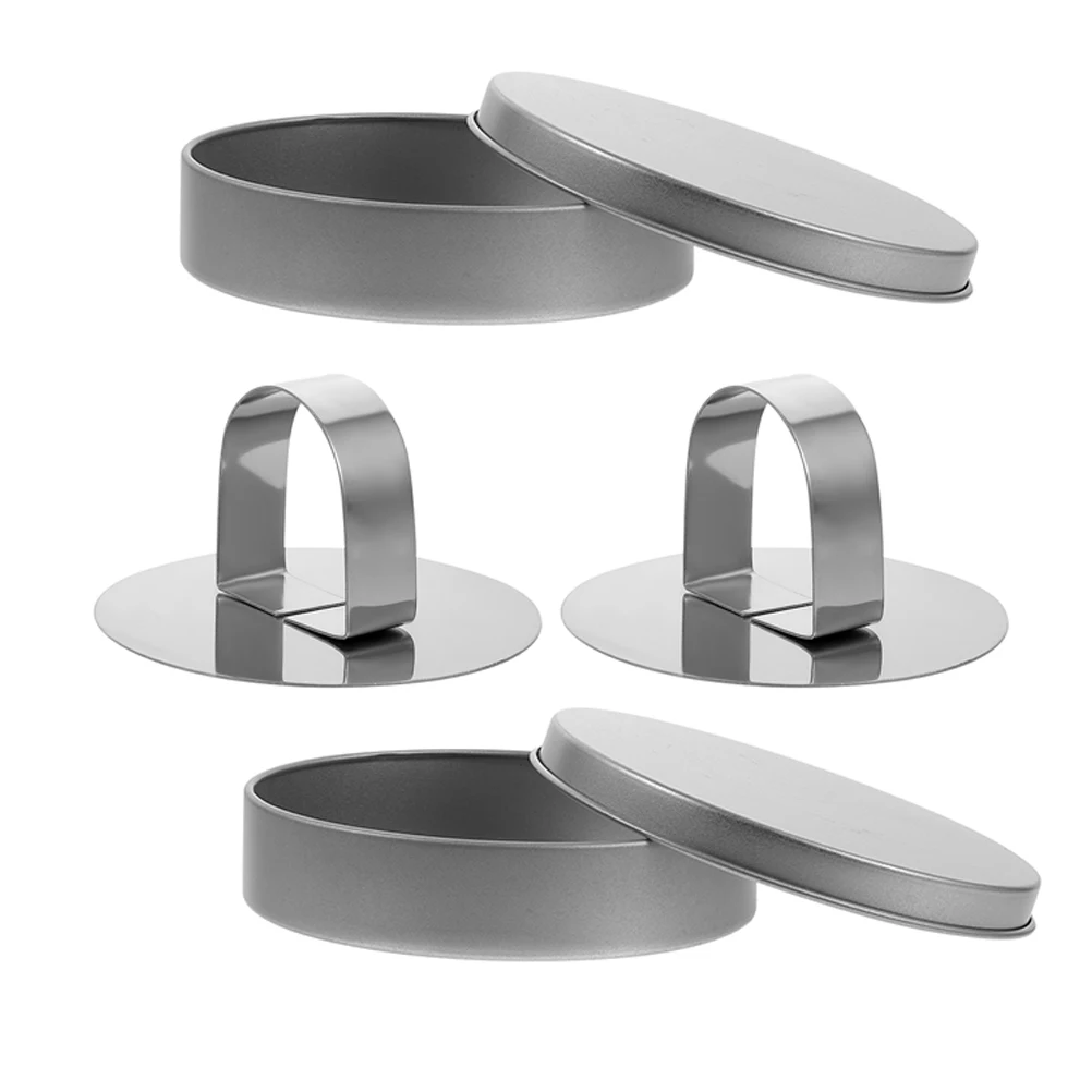 

4 Pcs Sugar Cookie Mold Biscuits Candy Making Tool Cutters Press Stainless Steel Tinplate Mould Maker Game Tins