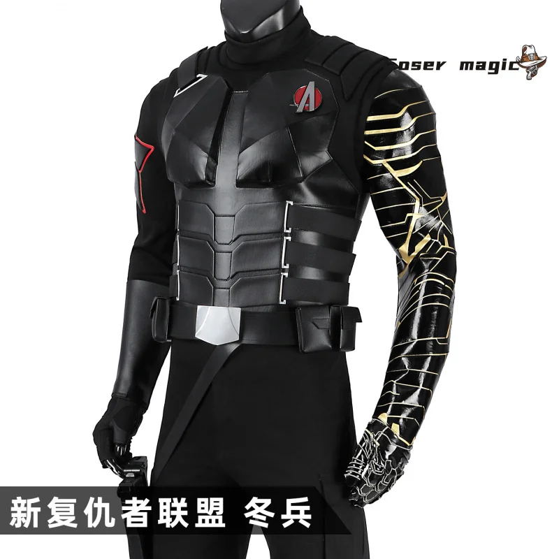 Thunderbolts Prajurit Musim Dingin Bucky Kostum Cosplay Seragam Halloween Karnaval Pesta Natal Bermain Peran Pakaian Pakaian