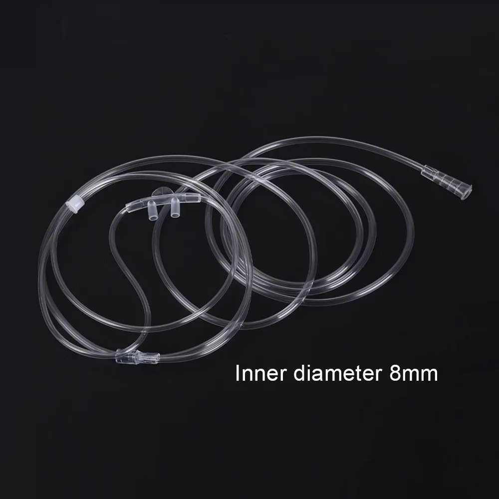 1Pc 2m/5m Disposable Independent Packing Plastic Oxygen Tube Nasal Cannula Oxygen Tube Medical Care Machine Breathing Cannula