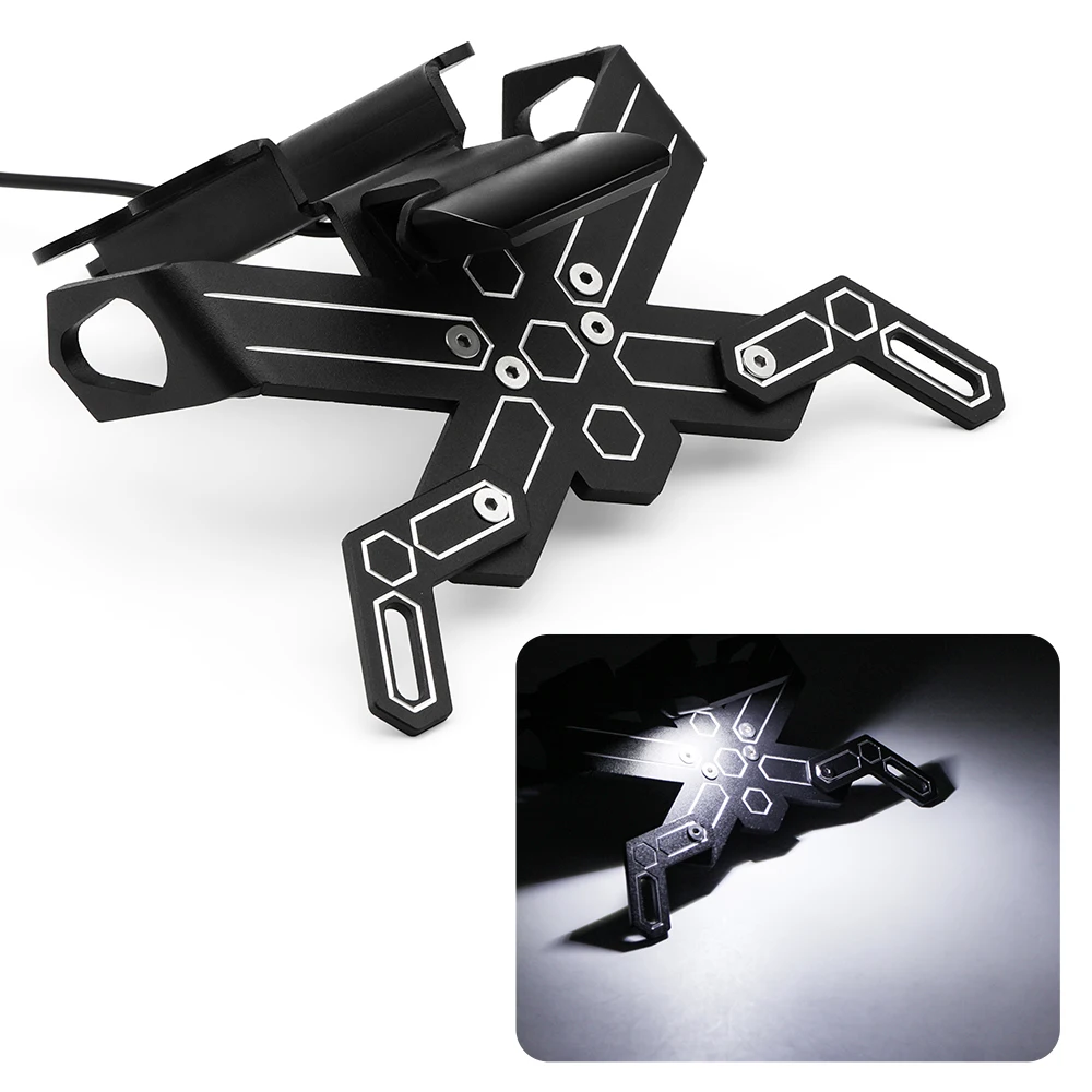 

Motorcycle Rear License Plate Mount Holder Modification For YAMAHA MT FZ 07 2014 2015 2016 2017 2018 2019 2020 Accessories