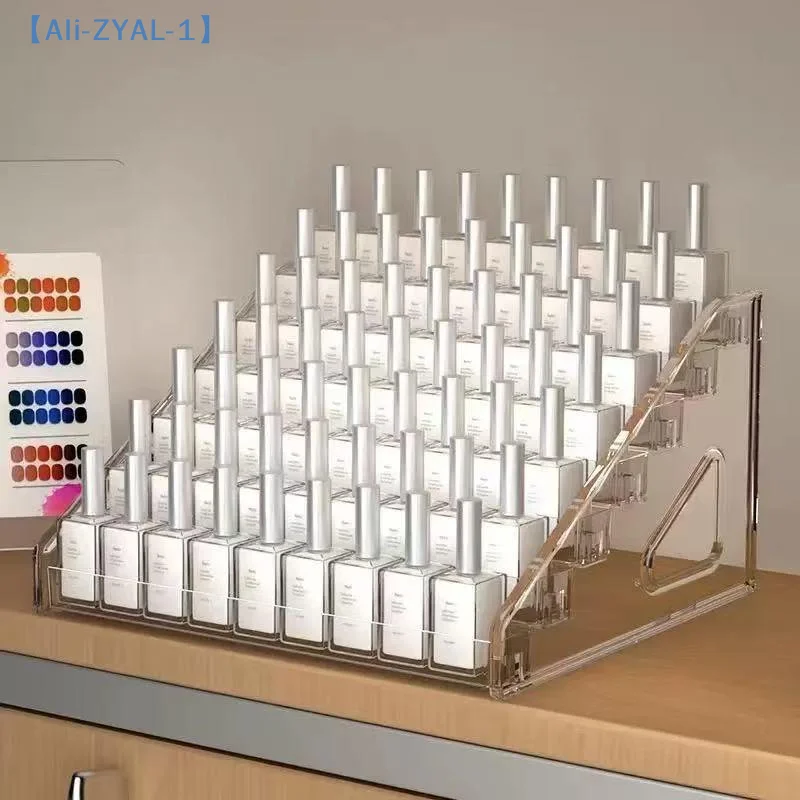 【ZYAL-1】1 Set Lipstick Organizer 3/4/5/6/7 Layers Heighten Cosmetics Storage Organizer Nail Perfume Display Stand