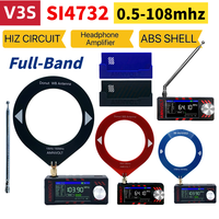 Upgraded V3S AMNVOLT Mini SI4732 DSP Radio Receiver FM AM SSB LSB USB Full Band Pocket Radio with Hi-Z Headphone Amplifier