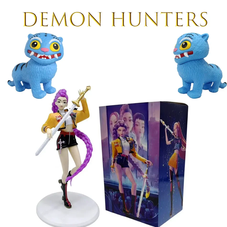 20 سنتيمتر Kpop شيطان الصيادين الشكل K البوب شيطان الصيادين أرقام هنتركس أرقام لعبة Derpys النمر رومي ميرا زوي سوس تمثال