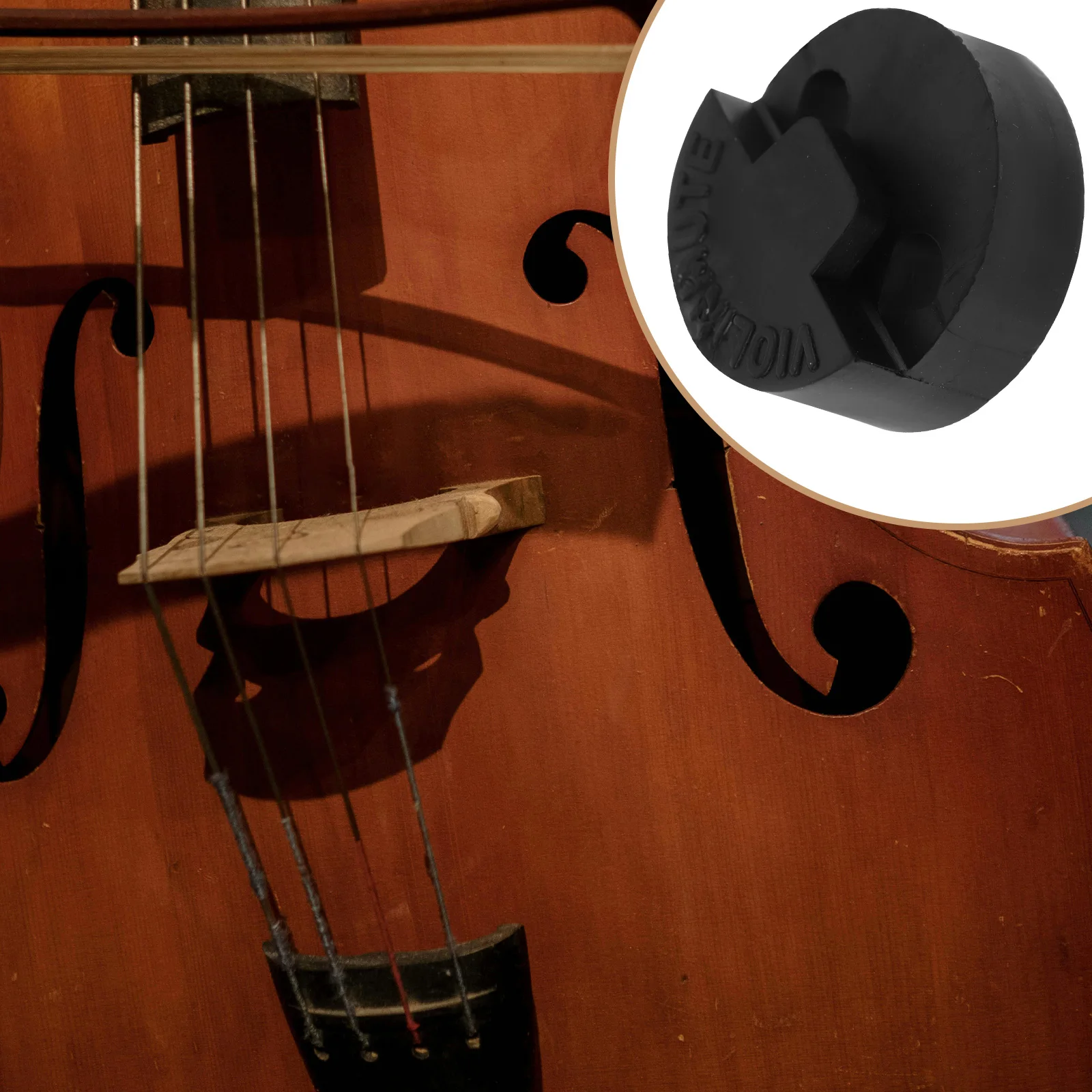 

4pcs String Instrument Mute Mute Round Rubber Sound Dampener Viola Muting Tool String Instrument Quiet Pad