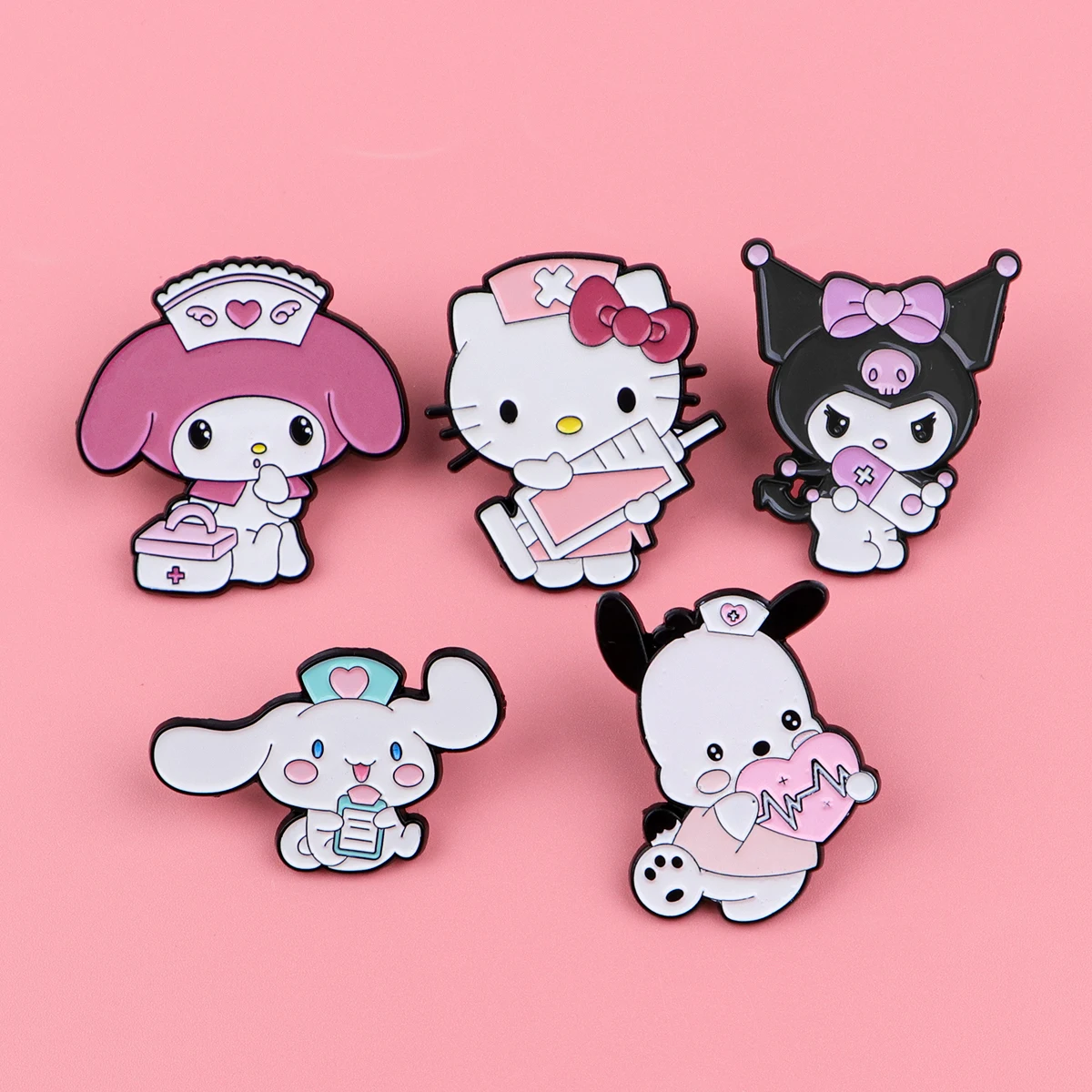 Medical Enamel Pins Kawaii Anime Brooches Badge Lapel Pin For Backpack Clothes Accessories Doctor Nurse Jewelry Birthday Gifts