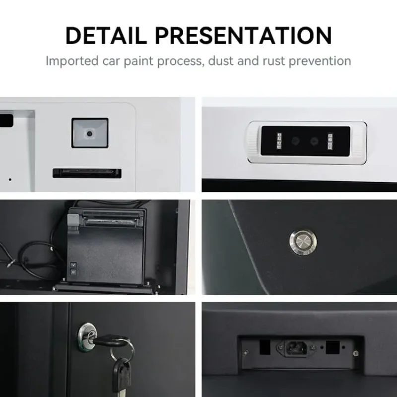 Macchina per chiosco di pagamento per ordini self-service montata a parete personalizzata da 23,8 27 pollici per ristoranti, centri commerciali, ordini automatici di alimenti SDK