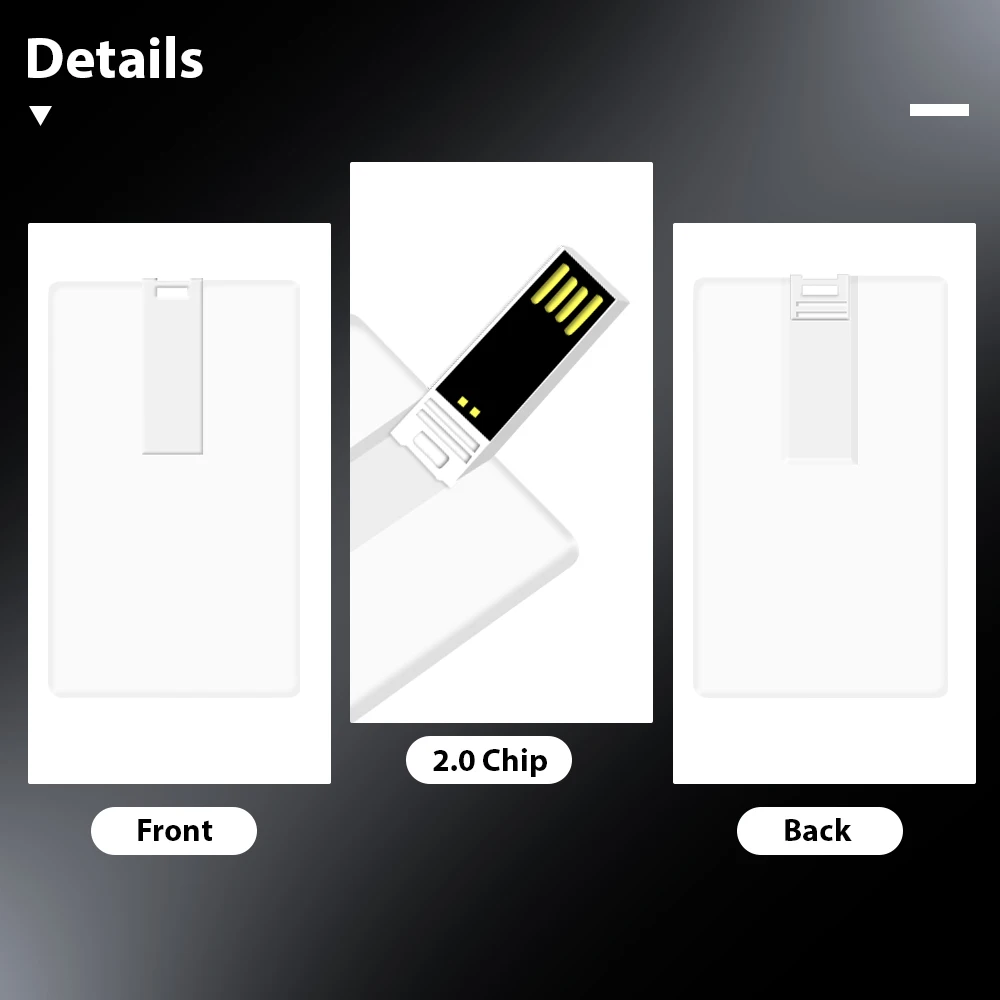 Free Custom Logo Pen Drive 64GB Customized Credit Card USB Flash Drive 32GB Personal Gift Pendrive Color Printing Memory Stick