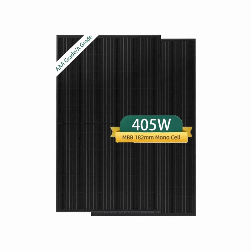 A-Level 405W Monocrystalline Silicon Solar Panel Household Grid Connected Full Power All Black Half Cell Photovoltaic Module