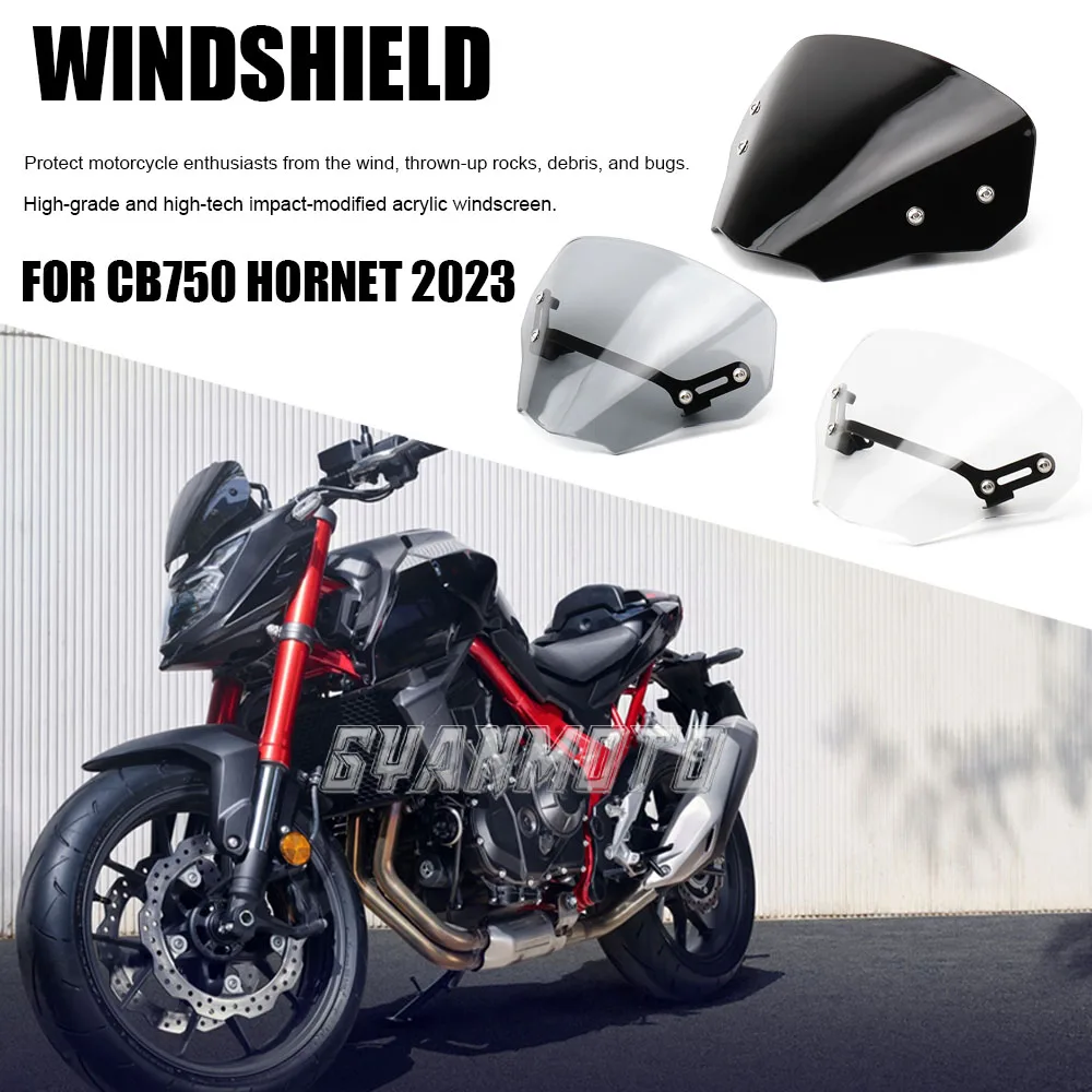 Motorcycle Accessories 3 colors Front Windshield Visor Wind Shield For HONDA CB 750 Hornet cb750 CB750 HORNET 2023