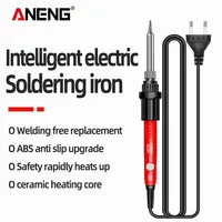 ANENG SL104 Electric Soldering Iron 60W Fast Welding Equipment 110V/220V Rework Station Heat Pencil Tip Professional Repair Tool