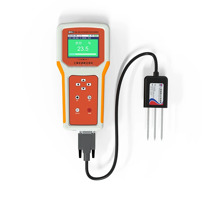 

Soil moisture data logger Soil EC Moisture Temperature Sensor Analyzer with Handheld Display Terminal