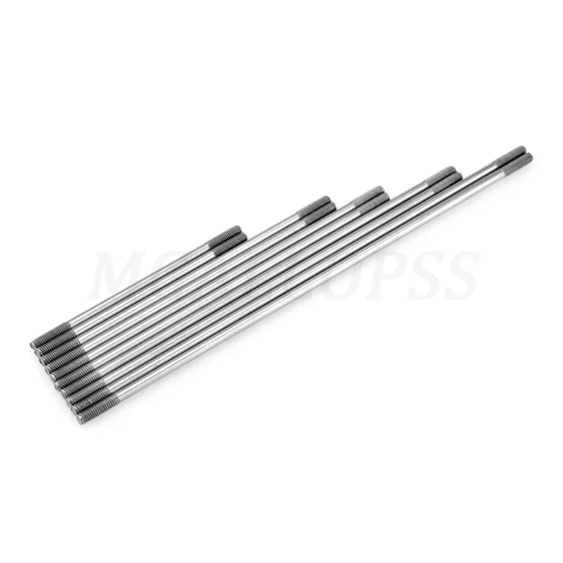 10pcs Stainless Steel Both End Thread Push Rods M3 Multi Length Connecting Rod for Rc Boat Model Plane Cars