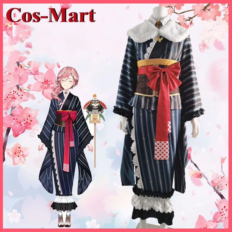 Cos-Mart Anime Vtuber Hololive HoloX Takane Lui Cosplay Costume Bathrobe Kimono Uniform Activity Party Role Play Clothing