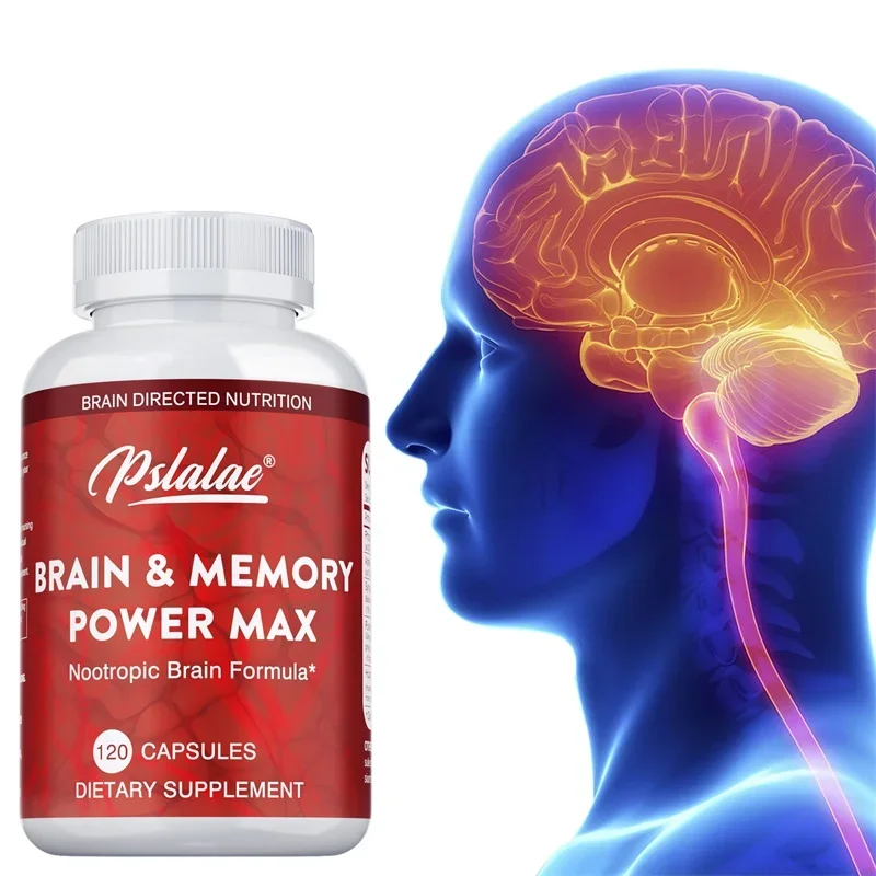 

Brain & Memory Power MAX - Enhances Memory, Supports Cognitive Function, and Improves Mental Clarity and Focus