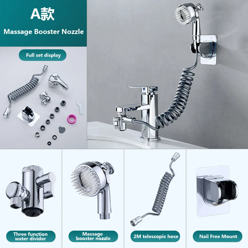 Bathroom Washbasin Multi-Function Universal Faucet Bubbler Anti-Splash Head Extender Universal Dual-Mode Water Spout