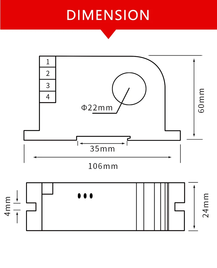 High Quality 100A 1000 Kva Open Loop CT Sensors 100% Wholesale AC/DC Transducer for Industrial Use