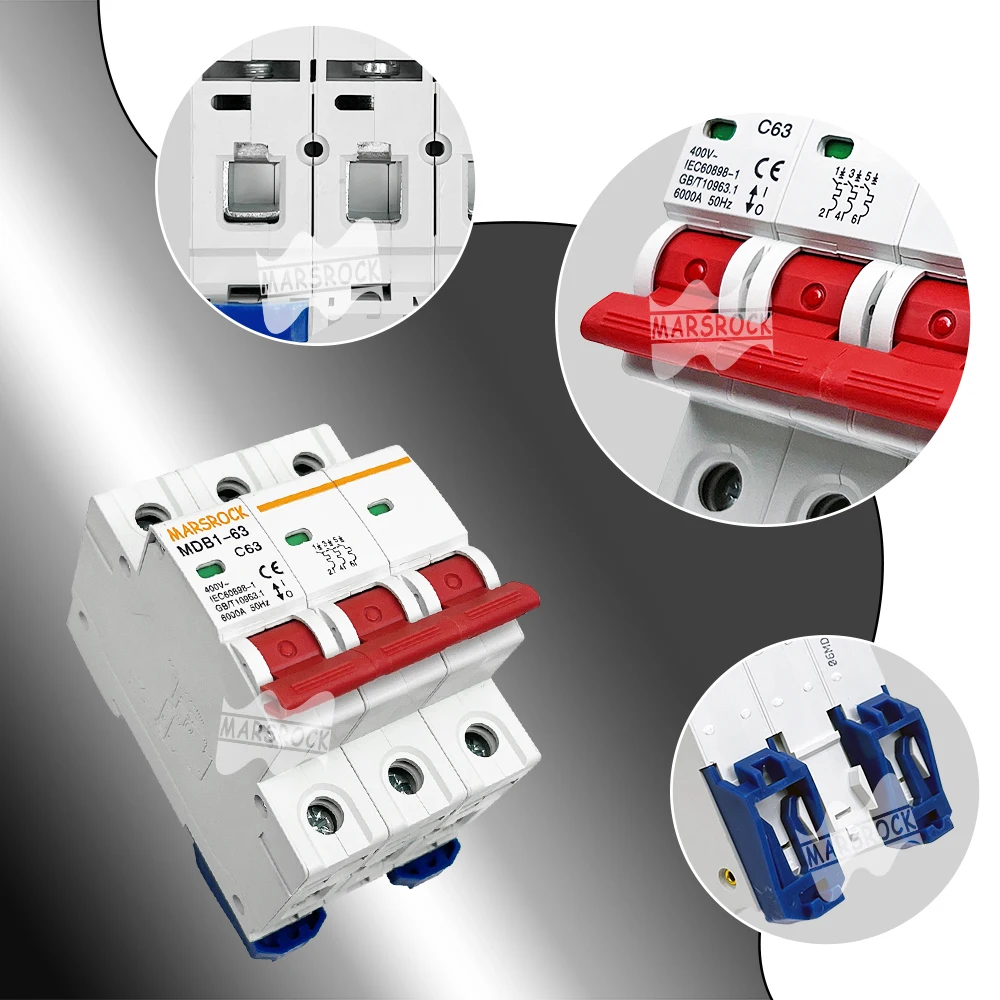 Protezione contro le sovratensioni interruttore del Controller della turbina eolica 63A protezione da sovraccarico vento 3 fasi AC 400V interruttore