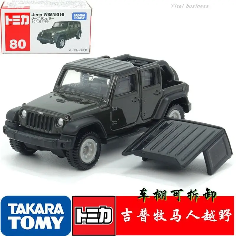 

Takara Tomy Tomica No.80 Jeep Wrangler Casting Статический сплав Автомобиль Литой под давлением Металлический режим Коллекция Дисплей Игрушка для мальчика в подарок