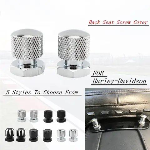 할리 데이비슨 로드 킹 CVO Softail 컨버터블로드 글라이드 오토바이 뒷좌석 나사 트림 커버 솔로 장착 너트 볼트